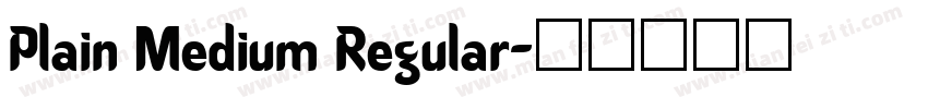 Plain Medium Regular字体转换